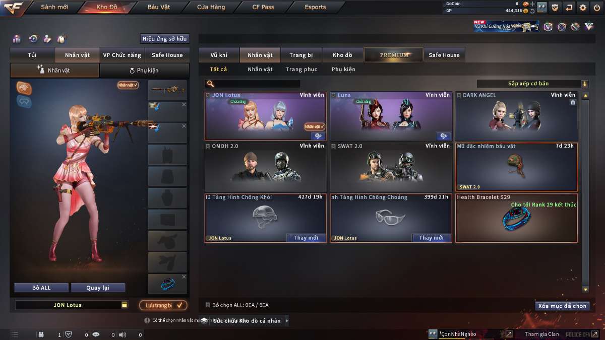 shop acc cf uy tin gia re